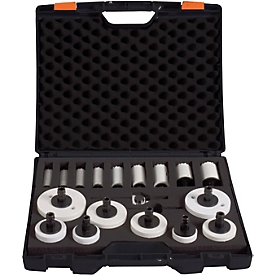 Projahn Lochsägen-Set Universal, BiMetall, 18-teilig, Ø 19–83 mm, im Koffer inkl. 1x HSS-Zentrierbohrer