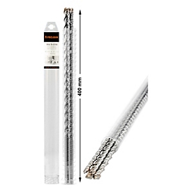 Projahn Mehrzweckbohrer-Set MULTI-STAR, Hartmetallschneiden, 4-teilig, Zylinderschaft, Ø 6-8-10-12 mm, 400/300 mm Gesamtlänge