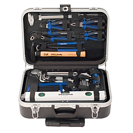 Projahn proficraft Tool Trolley, 1/4", 130 pcs., ABS plastic, with telescopic handle, lockable, black