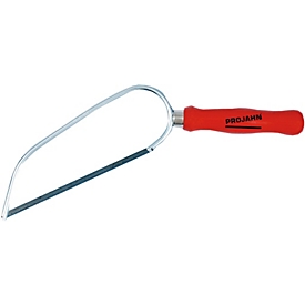 Projahn PUK Handsägebogen Nr. 305, fester Holzgriff, inkl. Universalsägeblatt, Blattlänge 150 mm, orange/silber