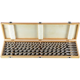 Projahn Schlangenbohrer-Set, CV-Stahl, 6-teilig, 6-kant Schaft, Ø 10-12-14-16-18-20 mm, Länge 600 mm, in Holzkassette