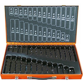 Projahn Spiralbohrer-Set, HSS-R, 220-teilig, Ø 1-13 mm / 0,5 mm Schritte, im Bohrer-Magazin