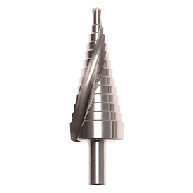 Projahn Stufenbohrer, HSS-G, Spiralnut, Ø 4–12 mm, Gesamtlänge 92 mm, zylindrischer Schaft