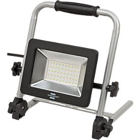 Projecteur de chantier LED brennenstuhl® EL 4052 M, 50 W, 4500 lm, 6500 K, orientable et verrouillable, pliable, IP65, longueur de câble 5 m, noir-argenté