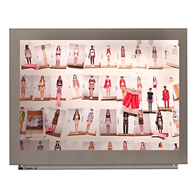 Projectiebord voor modulair whiteboardsysteem Skin, 750 x 1150 mm