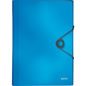 Projektmappe Leitz Solid, 5 Fächer, 1 Zusatzfach, Format DIN A4, hellblau