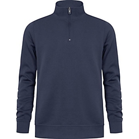 PROMODORO Sweatshirt Troyer Side Pocket, Gr. M, navy, Baumwolle/Polyester, 325 g/m²