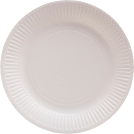 Pronappe Pappteller, Ø 230 mm, Karton, weiss, 20 Stück