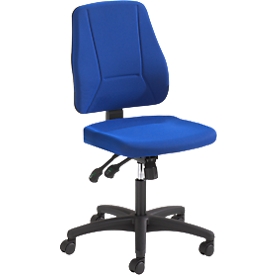 Prosedia Bürostuhl YOUNICO PLUS 8, Synchronmechanik, ohne Armlehnen, halbhohe Rückenlehne, blau