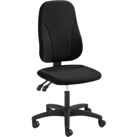 Prosedia bureaustoel YOUNICO plus 3, permanent contact, zonder armleuningen, 3D-rugleuning, zwart