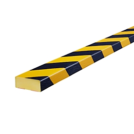 Protección de superficies tipo D, por m lineal, amarillo/negro