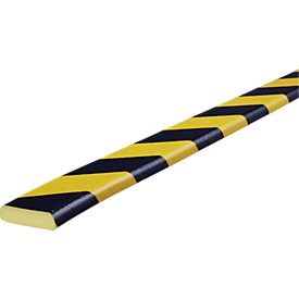 Protección de superficies tipo F, rollo de 5 m, amarillo/negro