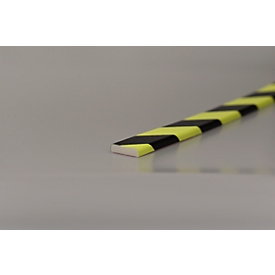 Protection de surface type F, unité de 1 m, jaune/noir, réfléchissant à la lumière du jour