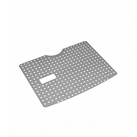 Protective shelf BIO-CIRCLE®, for wash basin SL Compact, perforated stainless steel plate, silver