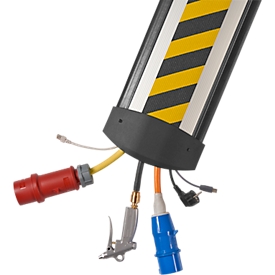 Protège-câbles B25 3000 mm EasyLoader Max HD, gris/couvercle jaune/noir