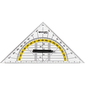 Protractor 16 cm, with handle
