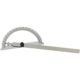 Protractor matt chrome 200 x 300 mm