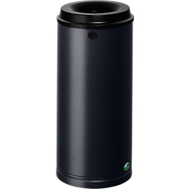 Prullenmand - gegalvaniseerd staal - 15 L - met wandbevestiging - afsluitbaar - antiekzilver