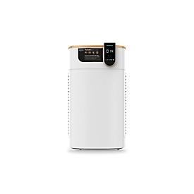 Purificateur d'air asecos® PURIFIAIR.620, système de filtre HEPA 5-en-1 H14, jusqu'à 620 m³/h, pour des pièces jusqu'à 40 m², 40 W, 5 niveaux de ventilation, avec roulettes, blanc