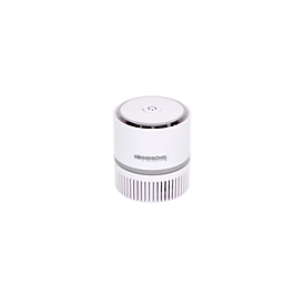 Purificateur d'air OFFICE BOSTON, avec filtre HEPA 99,97 % et filtre grossier, prise USB, ø 120 x H 110 mm, pour des pièces jusqu'à 12 m².