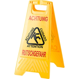 Put-up hinge danger of slipping