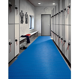 PVC-Badematte, 600 mm breit, blau