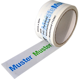 PVC-Klebeband, 1-farbiger Druck, transparent, 72 Rollen