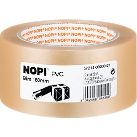 PVC Packband Nopi 57214, transparent, 50 mm, 6 Rollen