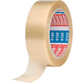 Pvc-verpakkingstape tesa® 4100, transparant, 38 mm, 8 rollen