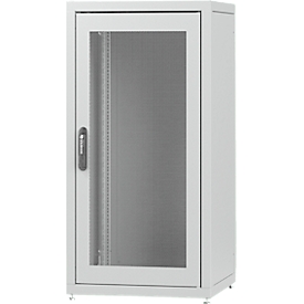 PX network cabinet, sheet steel, powder coated/galvanized, with glass, W 600 x D 800 x H 1200 mm