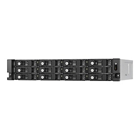 QNAP - Festplatten-Array - 12 Schächte (SATA-600) - SAS 12Gb/s (extern) - Rack - einbaufähig
