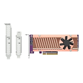 QNAP QM2-2P-384A - Speicher-Controller - PCIe 3.0 - Low-Profile - PCIe 3.0 x8 - für QNAP QGD-1600