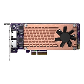 QNAP QM2-2P2G2T - Speicher-Controller - M.2 - M.2 NVMe Card / PCIe 3.0 (NVMe) - Low-Profile - PCIe 3.0 x4, 2.5 Gigabit Ethernet