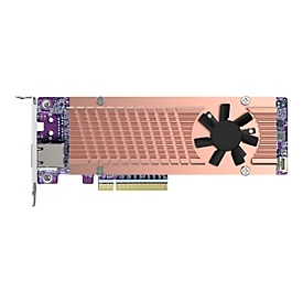QNAP QM2-2P410G1T - Speicher-Controller mit 10GBASE-T Port - M.2 - PCIe 4.0 x4 (NVMe) - Low-Profile - PCIe 4.0 x8