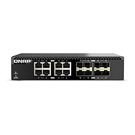 QNAP QSW-3216R-8S8T - Switch - 8 x 100/1000/2.5G/5G/10GBase-T + 8 x 10Gb Ethernet SFP+ - an Rack montierbar