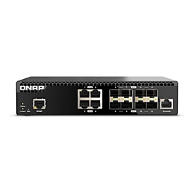 QNAP QSW-M3212R-8S4T - Switch - managed - 4 x 100/1000/2.5G/5G/10GBase-T + 8 x 10Gb Ethernet SFP+ - an Rack montierbar