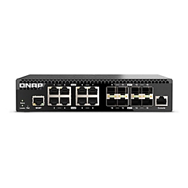 QNAP QSW-M3216R-8S8T - Switch - managed - 8 x 100/1000/2.5G/5G/10GBase-T + 8 x 10Gb Ethernet SFP+ - an Rack montierbar