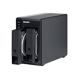 QNAP TR-002 - Boîtier disque dur/SSD - 2.5/3.5" - Série ATA II - Série ATA III - 6 Gbit/s - Échange à chaud - Noir