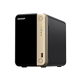 QNAP TS-264 - NAS-Server - 2 Schächte - SATA 6Gb/s - RAID 0, 1, 5, 6, 10, 50, JBOD, 60 - RAM 8 GB