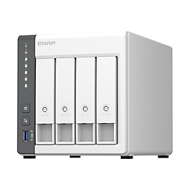 QNAP TS-433 - NAS-Server - 4 Schächte - SATA 6Gb/s - RAID RAID 0, 1, 5, 6, 10, 50, JBOD, 60 - RAM 4 GB