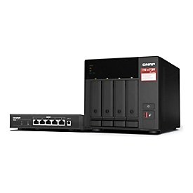 QNAP TS-473A - NAS-Server - 4 Schächte - SATA 6Gb/s - RAID JBOD, 0, 1, 10, 5, 6 - RAM 8 GB