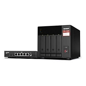 QNAP TS-473A - NAS-Server - 4 Schächte - SATA 6Gb/s - RAID RAID 0, 1, 5, 6, 10, JBOD - RAM 8 GB