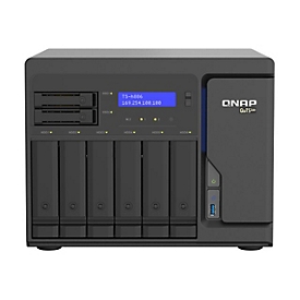 QNAP TS-h886 - NAS-Server - 8 Schächte - SATA 6Gb/s - RAID RAID 0, 1, 5, 6, 10, 50, JBOD, 60, RAID TP, TM - RAM 8 GB