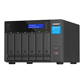 QNAP TVS-H674 - NAS-Server - 6 Schächte - SATA 6Gb/s - RAID JBOD, 0, 1, 5, 6, 10, 50, TM, RAID TP - RAM 16 GB