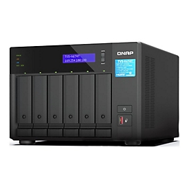 QNAP TVS-H674T - NAS-Server - 6 Schächte - SATA 6Gb/s - RAID RAID 0, 1, 5, 6, 10, 50, JBOD - RAM 32 GB