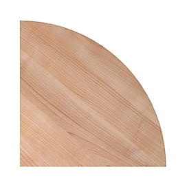 Quart de cercle 90° TOPAS LINE, noyer/argent