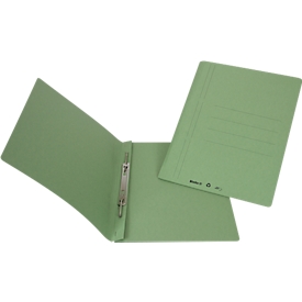 Quick file Biella 6, DIN A4, up to 100 sheets, for punched documents, L 340 x W 290 x H 3 mm, cardboard, green