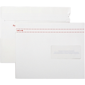 Quick Vitro aus Papier, C5, 229x154/31 mm Optifix (DNG-HK) mit 2 Haftklebestreifen, Fenster rechts, 100x45 mm, Schachtel à 250 Stück