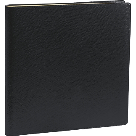 Quo Vadis Agenda Executif Prestige 2027, vue d'ensemble hebdomadaire, 160 pages, 16x16 cm, certifié PEFC, papier Clairefontaine, noir