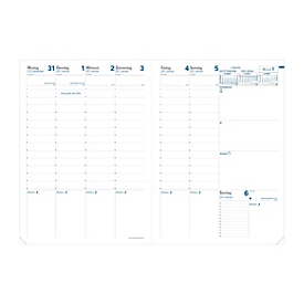 Quo Vadis Agenda Prenote Ersatzinhalt 2027, Wochenkalender, Clairefontaine-Papier, 21x29,7 cm, 160 Seiten, PEFC-zertifiziert